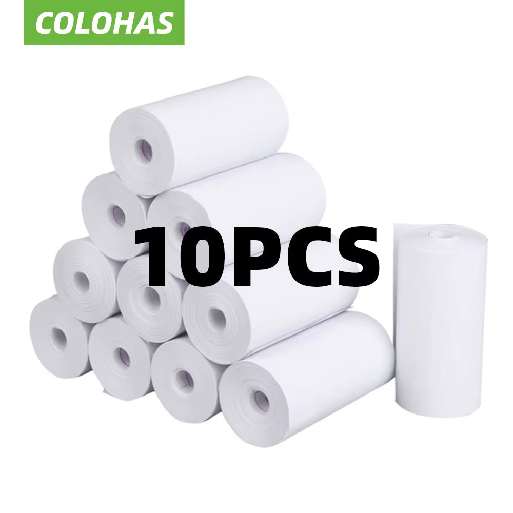 10Rolls 57X25 MM Thermal Paper White Children Camera Instant Print Kids Camera Printing Paper Replacement Accessories Parts