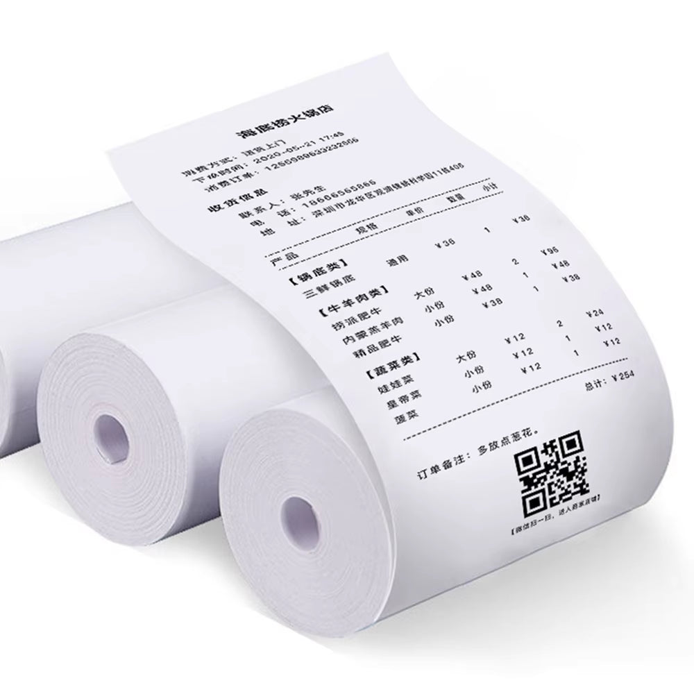 10Rolls 57X25 MM Thermal Paper White Children Camera Instant Print Kids Camera Printing Paper Replacement Accessories Parts