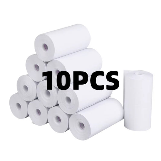 10Rolls 57X25 MM Thermal Paper White Children Camera Instant Print Kids Camera Printing Paper Replacement Accessories Parts